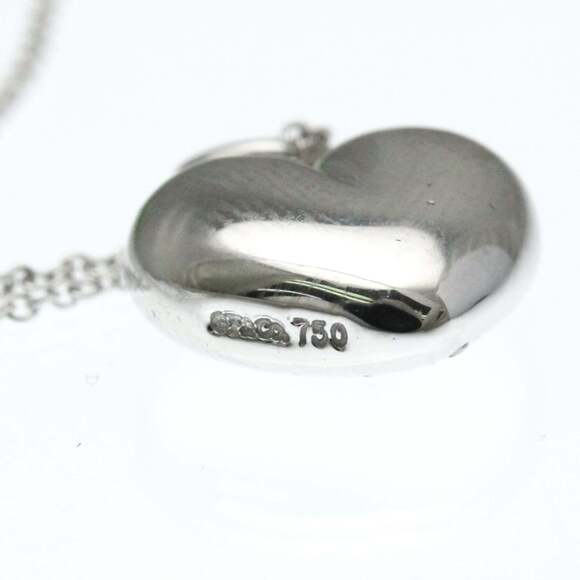 TIFFANY Authentic Silver Diamond Heart Necklace